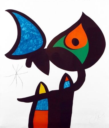 Aguafuerte Y Aguatinta Miró - Plate VI from Espriu – Miró