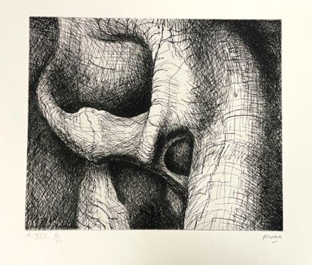 Grabado Moore - Plate XXVI from Elephant Skull