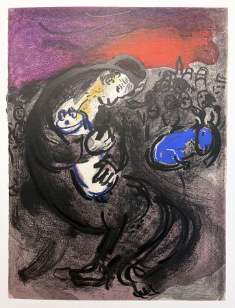 Litografía Chagall - PLEURS DE JÉRÉMIE. Lithographie originale pour 
