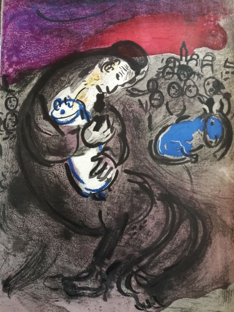 Litografía Chagall - Pleurs de Jérémie