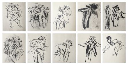 Litografía De Kooning - Poems by Frank O’Hara