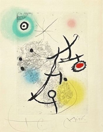 Grabado Miró - Ponts suspendus