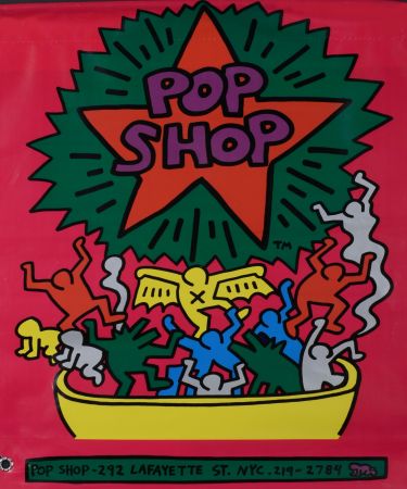 Serigrafía Haring - Pop shop Bag, 1986