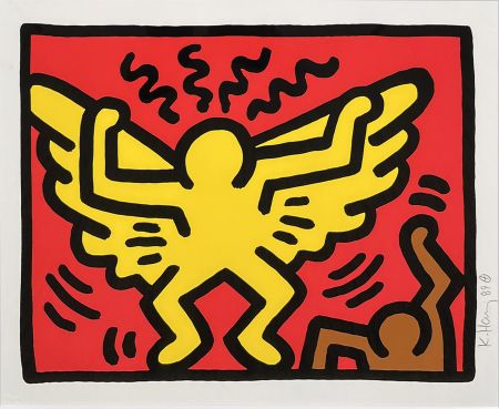 Serigrafía Haring - Pop Shop IV (A)