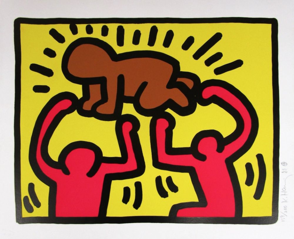 Serigrafía Haring - Pop Shop IV (B)