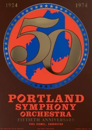 Serigrafía Indiana - Portland Symphony Orchestra, 50th Anniversary, 1974