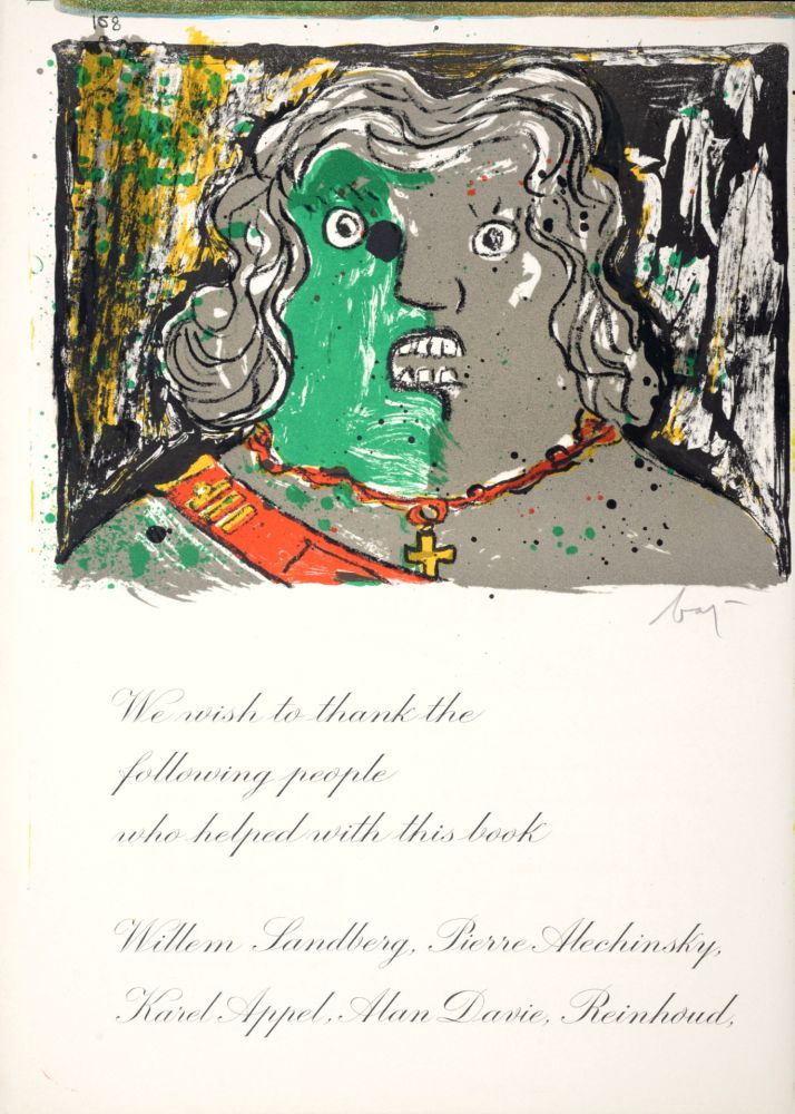Litografía Baj - Portrait, 1964