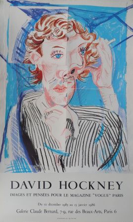 Cartel Hockney - Portrait cubiste : Vogue