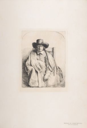 Heliograbado Rembrandt - Portrait de Clément de Jonge