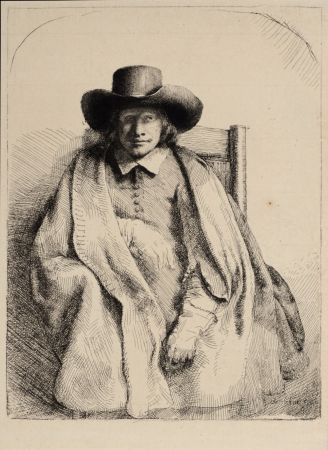 Heliograbado Rembrandt - Portrait de Clément de Jonghe