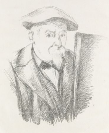 Litografía Cezanne - Portrait de Cézanne par lui-même, c. 1898