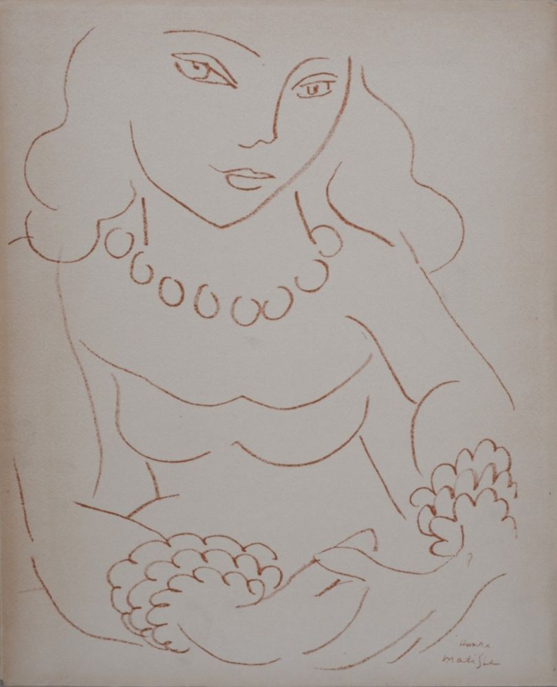 Litografía Matisse - Portrait de femme