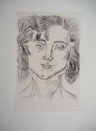 Grabado Matisse - Portrait de femme