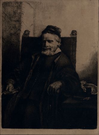 Heliograbado Rembrandt - Portrait de Jean Lutma