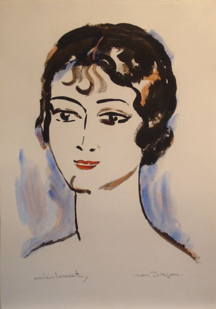 Litografía Van Dongen - Portrait de Jeune Femme