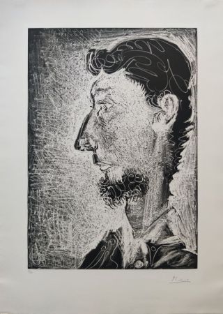Aguafuerte Y Aguatinta Picasso - Portrait de Piero Crommelynck II 