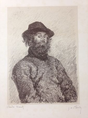 Litografía Monet - Portrait de Poly