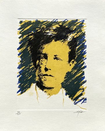 Litografía Pignon-Ernest - Portrait de Rimbaud