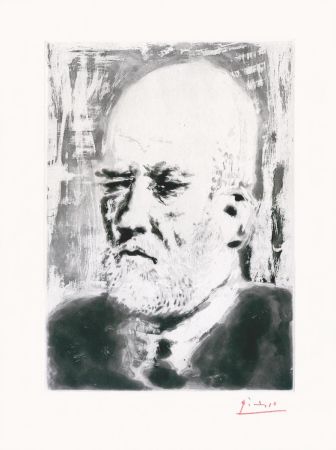 Aguafuerte Picasso - Portrait de Vollard
