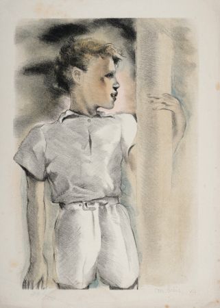 Litografía Lydis - Portrait d'enfant, 1938 - Hand-signed