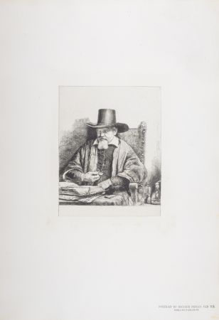 Heliograbado Rembrandt - Portrait du Docteur Petrus Van Tol