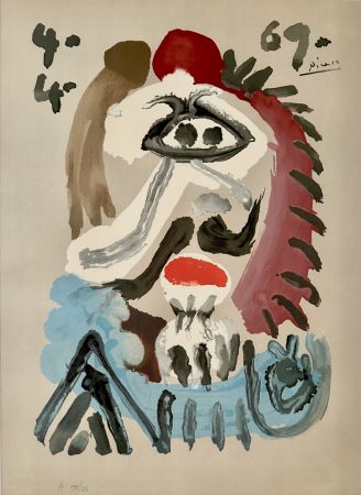 Litografía Picasso - Portrait Imaginaires 4.4.69