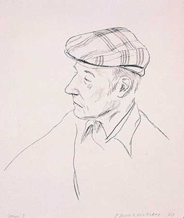 Litografía Hockney - PORTRAIT OF BURROUGHS