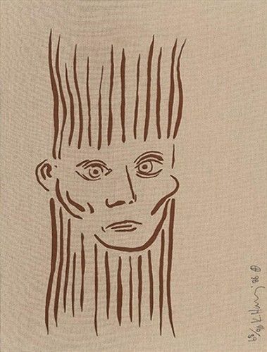 Serigrafía Haring - Portrait of Joseph Beuys