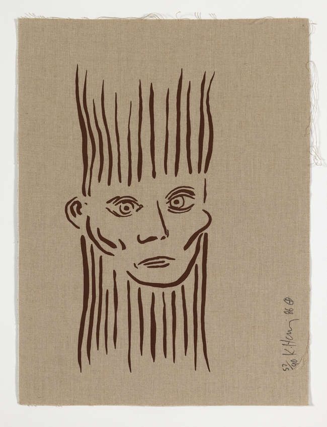 Serigrafía Haring -  Portrait of Joseph Beuys 