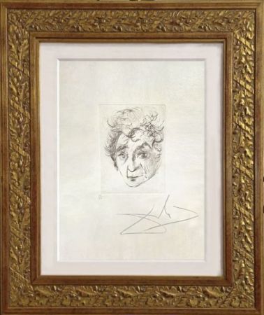 Punta Seca Dali - Portrait of Marc Chagall