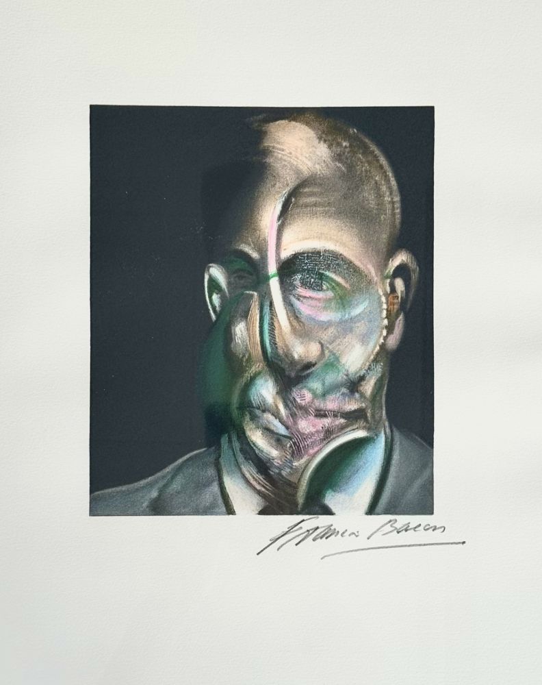 Litografía Bacon - Portrait of Michel Leiris