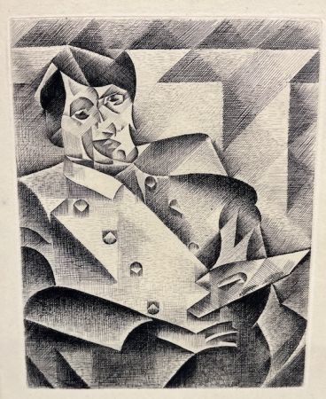Aguafuerte Gris  - Portrait of Picasso
