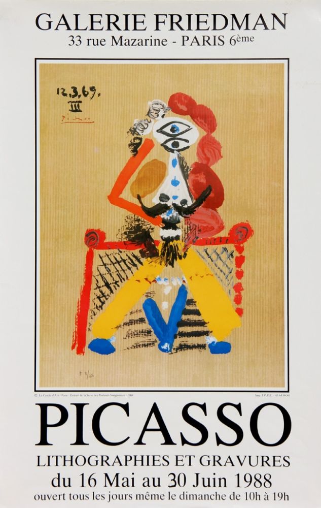 Cartel Picasso - Portraits Imaginaires