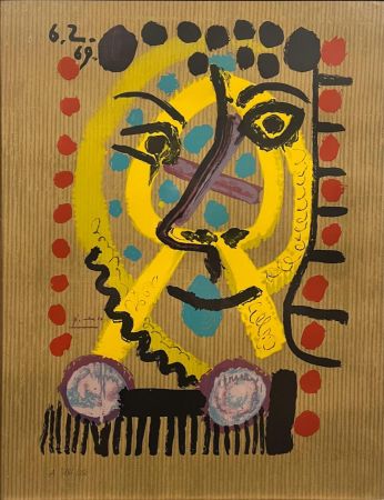 Litografía Picasso - Portraits imaginaires 06.02.1969