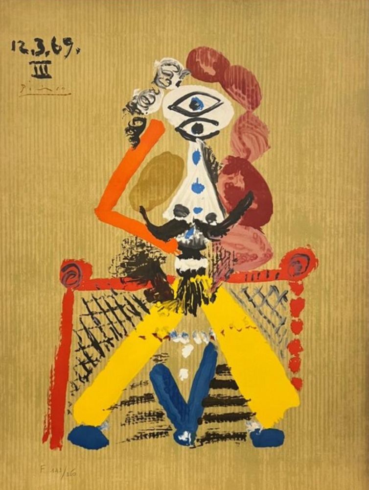 Litografía Picasso - Portraits imaginaires 12.03.1969