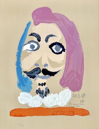 Litografía Picasso - Portraits Imaginaires 27.3.69 IV