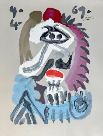 Litografía Picasso - Portraits Imaginaires 4.4.69 II