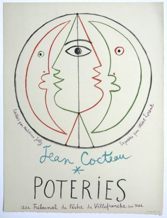 Litografía Cocteau - Poteries