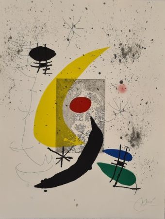 Aguafuerte Y Aguatinta Miró - Pour Paul Eluard 