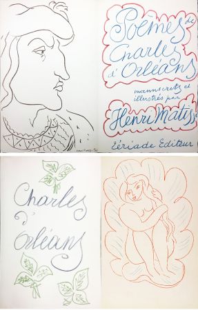 Libro Ilustrado Matisse - POÈMES DE CHARLES D'ORLÉANS. 54 lithographies en couleur par Henri Matisse (1950)