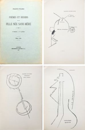 Libro Ilustrado Picabia - Poèmes et dessins de la fille née sans mère. 18 dessins - 51 poèmes (1918).‎ 
