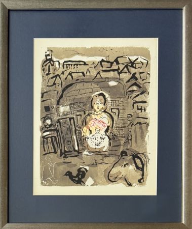 Grabado En Madera Chagall - Poèmes, Planche VIII