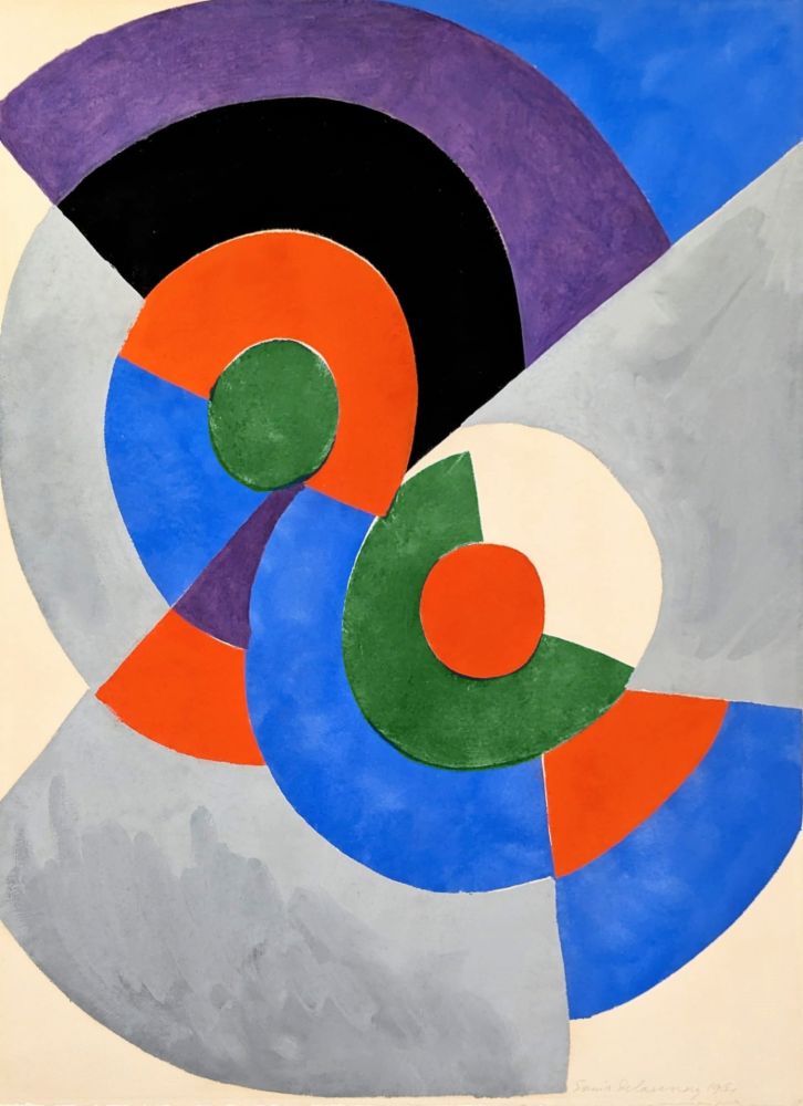 Pochoir Delaunay - Poésie de Mots, Poésie de Couleurs 