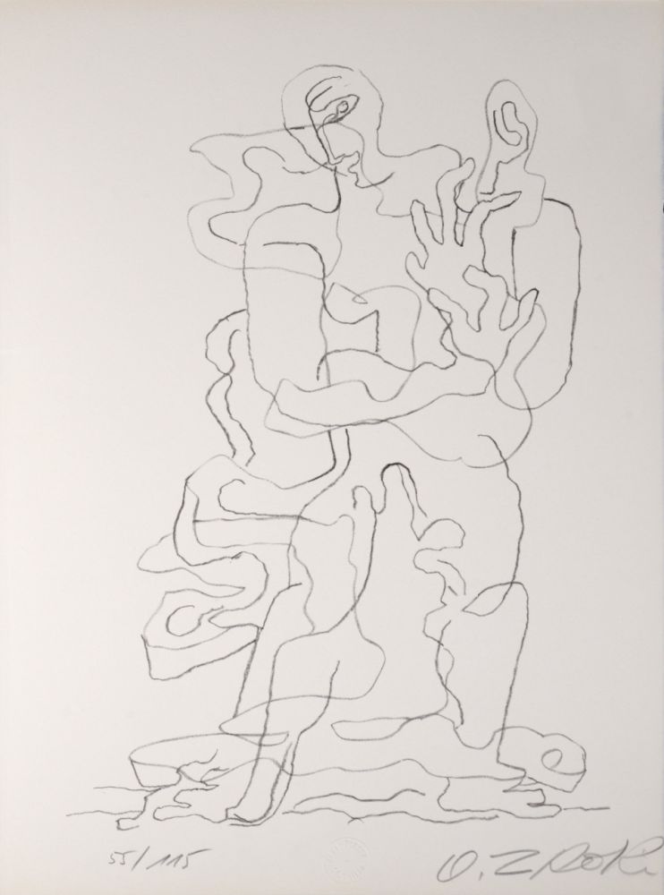 Litografía Zadkine - Prends, 1965 - Hand-signed