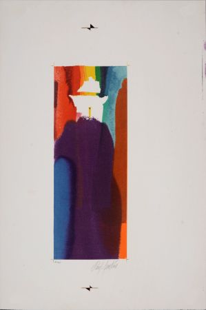 Litografía Jenkins - Prisme violet impérial (#I), c. 1986 - Hand-signed!