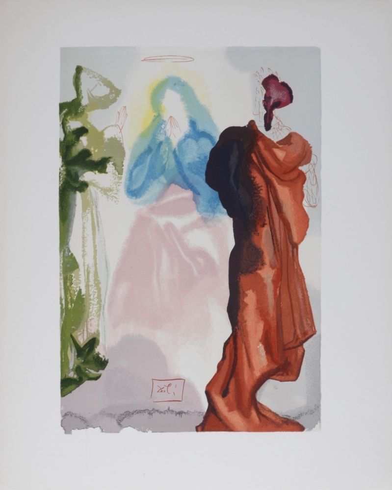 Litografía Dali - Prière de Saint Bernard