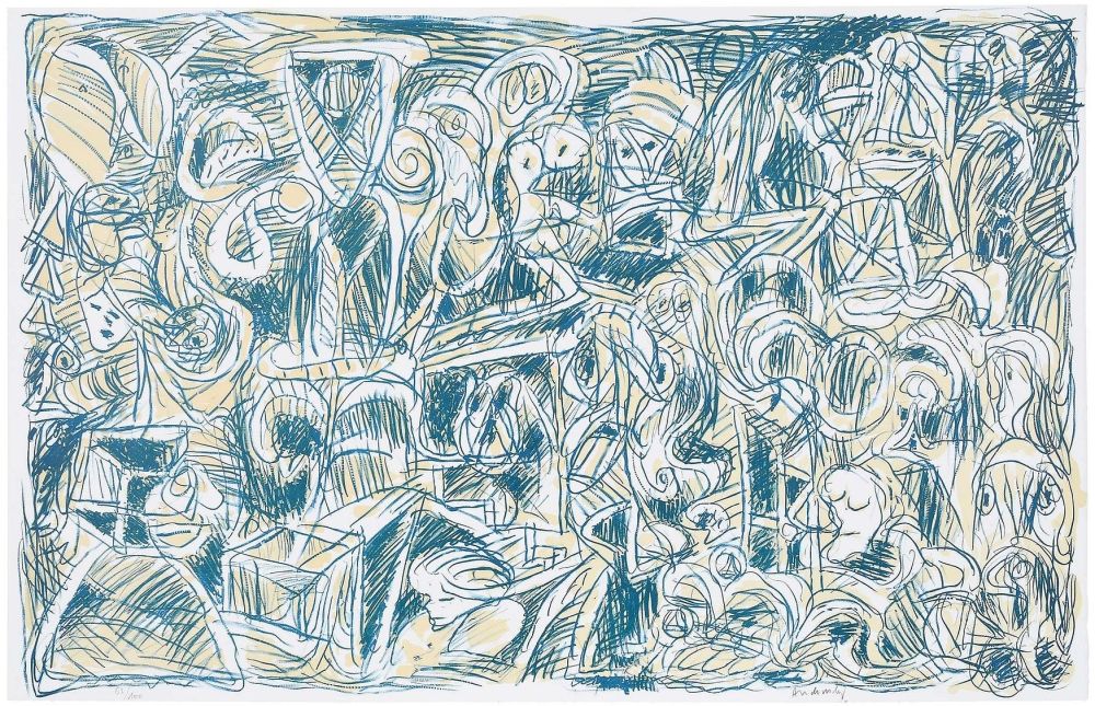 Litografía Alechinsky - Probleme demographique