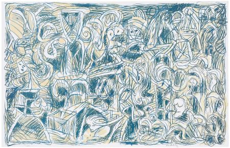 Litografía Alechinsky - Probleme demographique