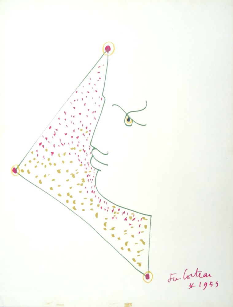 Litografía Cocteau - Profil