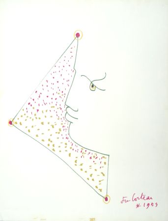 Litografía Cocteau - Profil